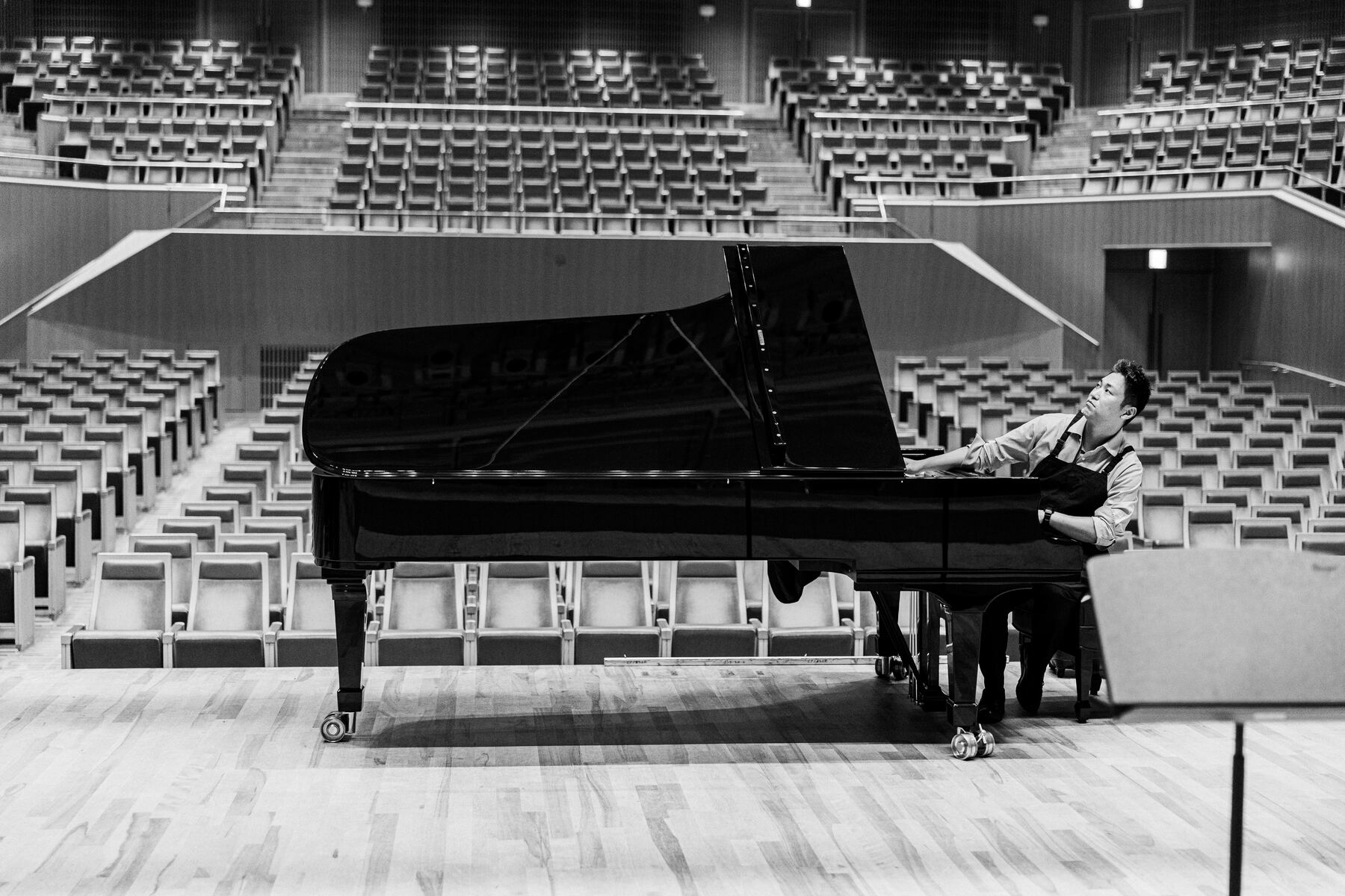 Lo Steinway sul palco